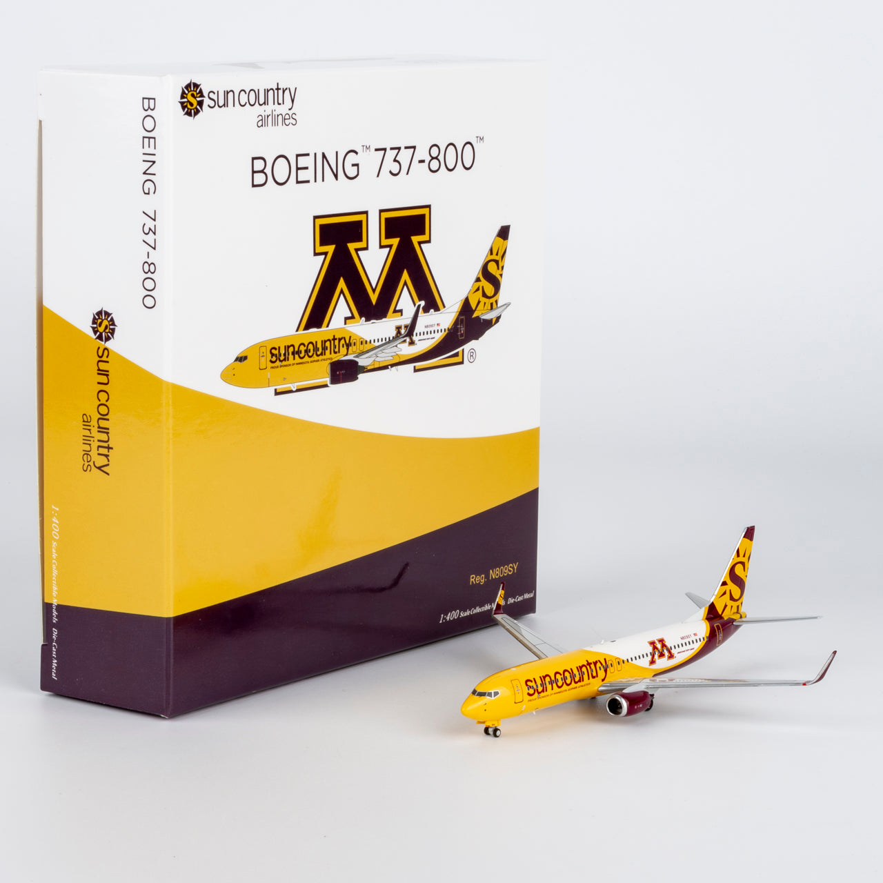 1/400 Sun Country Airlines Boeing 737-800 N809SY "Golden Gophers" NG58248 - cover